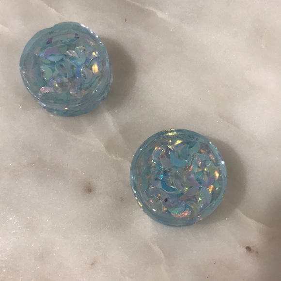 Moon sparkle 24 MM Plugs handmade by me - Picture 2 of 2